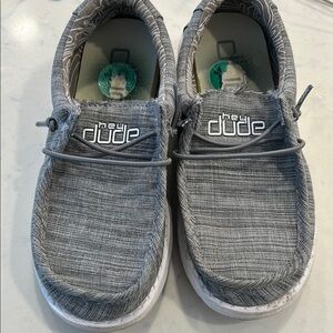 Hey Dude Kids Gray Moccasins